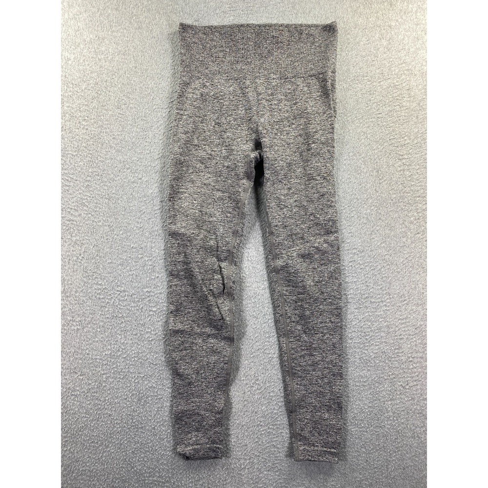 Paragon Seamless Leggings Womens Small Grey High Waisted Marl Activewear Gym